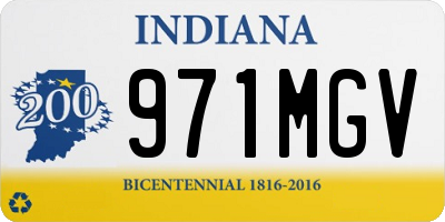 IN license plate 971MGV
