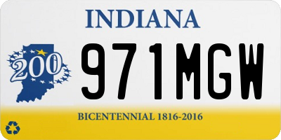IN license plate 971MGW
