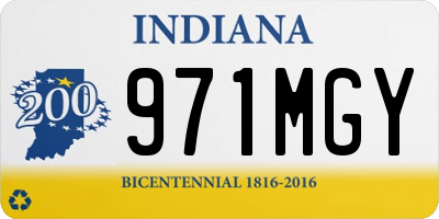 IN license plate 971MGY