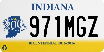 IN license plate 971MGZ