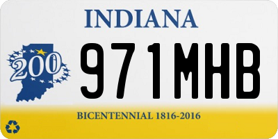 IN license plate 971MHB