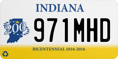 IN license plate 971MHD