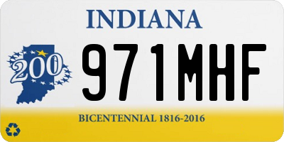 IN license plate 971MHF
