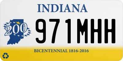 IN license plate 971MHH