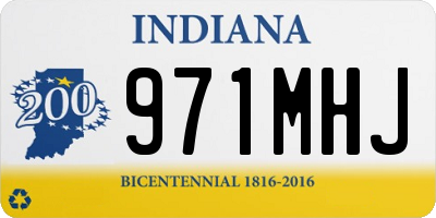 IN license plate 971MHJ