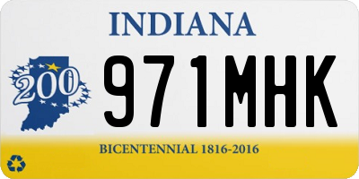 IN license plate 971MHK