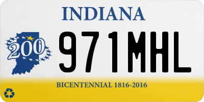 IN license plate 971MHL