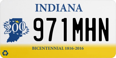 IN license plate 971MHN