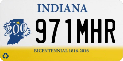 IN license plate 971MHR