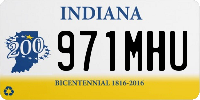 IN license plate 971MHU