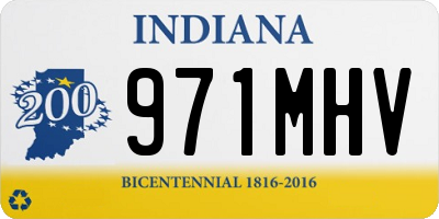 IN license plate 971MHV