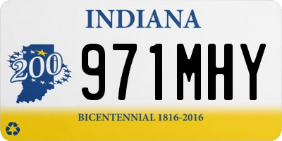 IN license plate 971MHY