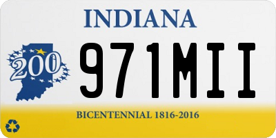 IN license plate 971MII