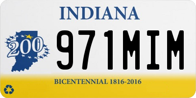 IN license plate 971MIM