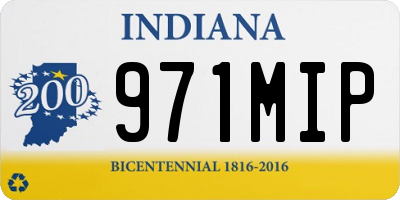 IN license plate 971MIP