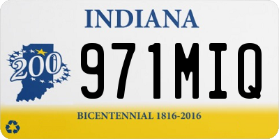 IN license plate 971MIQ