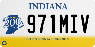 IN license plate 971MIV