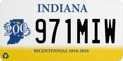 IN license plate 971MIW