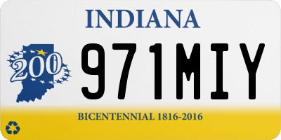 IN license plate 971MIY