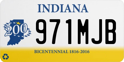 IN license plate 971MJB