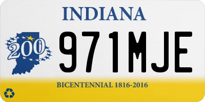 IN license plate 971MJE