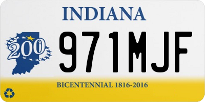 IN license plate 971MJF
