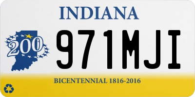 IN license plate 971MJI