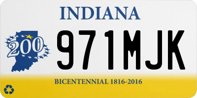 IN license plate 971MJK