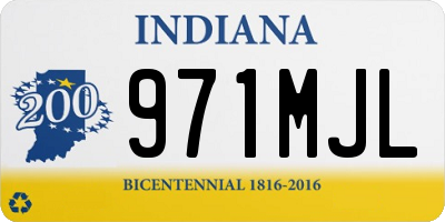 IN license plate 971MJL