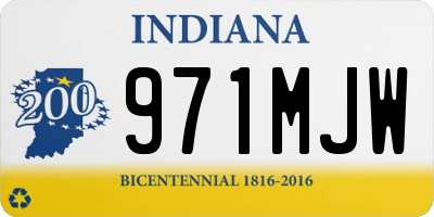 IN license plate 971MJW