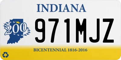 IN license plate 971MJZ
