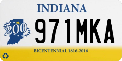 IN license plate 971MKA