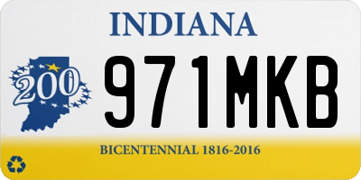 IN license plate 971MKB
