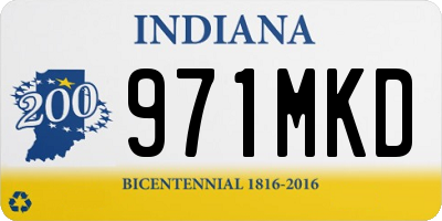 IN license plate 971MKD