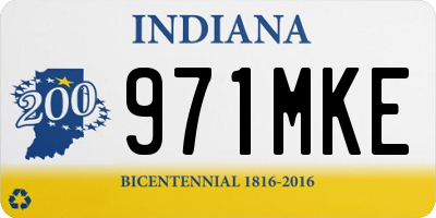 IN license plate 971MKE