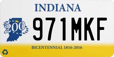 IN license plate 971MKF