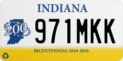 IN license plate 971MKK