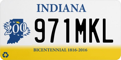 IN license plate 971MKL