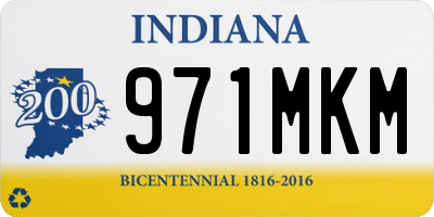 IN license plate 971MKM