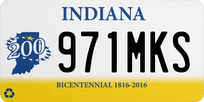 IN license plate 971MKS