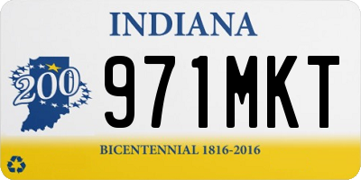IN license plate 971MKT