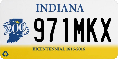 IN license plate 971MKX