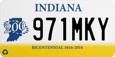 IN license plate 971MKY