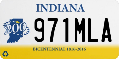 IN license plate 971MLA