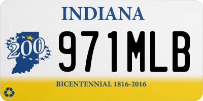 IN license plate 971MLB