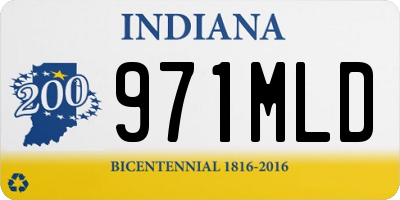 IN license plate 971MLD