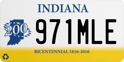 IN license plate 971MLE