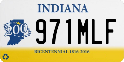 IN license plate 971MLF