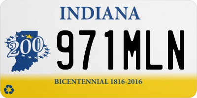 IN license plate 971MLN