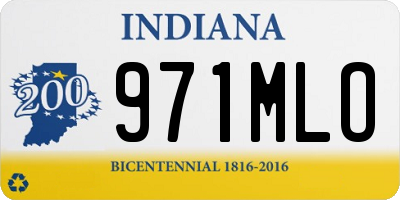 IN license plate 971MLO